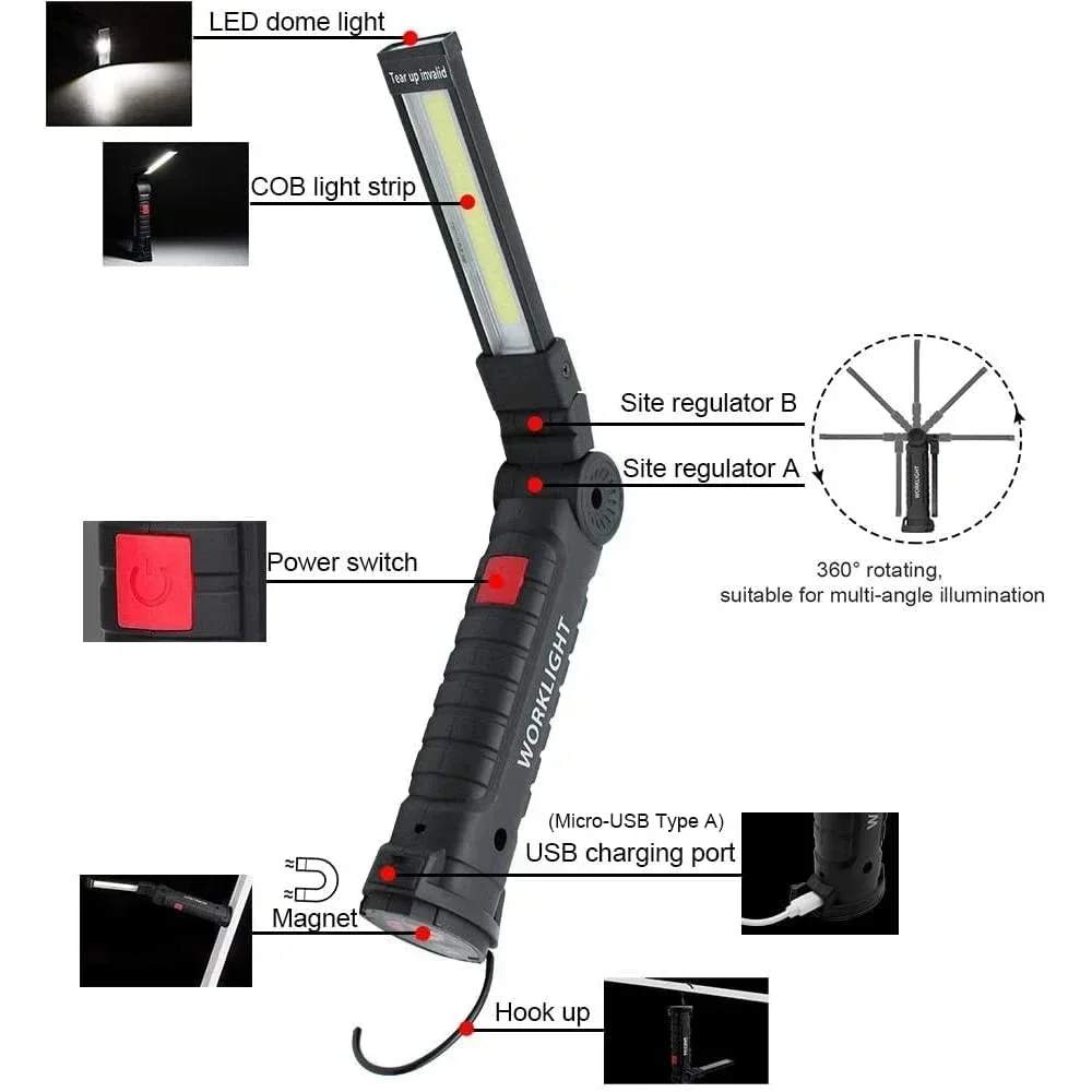 Portable COB LED Work Light US - đánh giá và giá Renewable Energy Sources