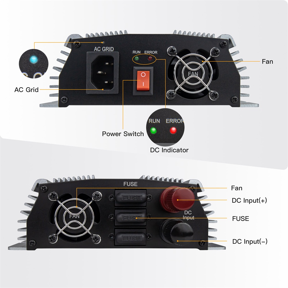 1000-1400W Grid Tie Micro Sola - đánh giá và giá Solar Pump Controller