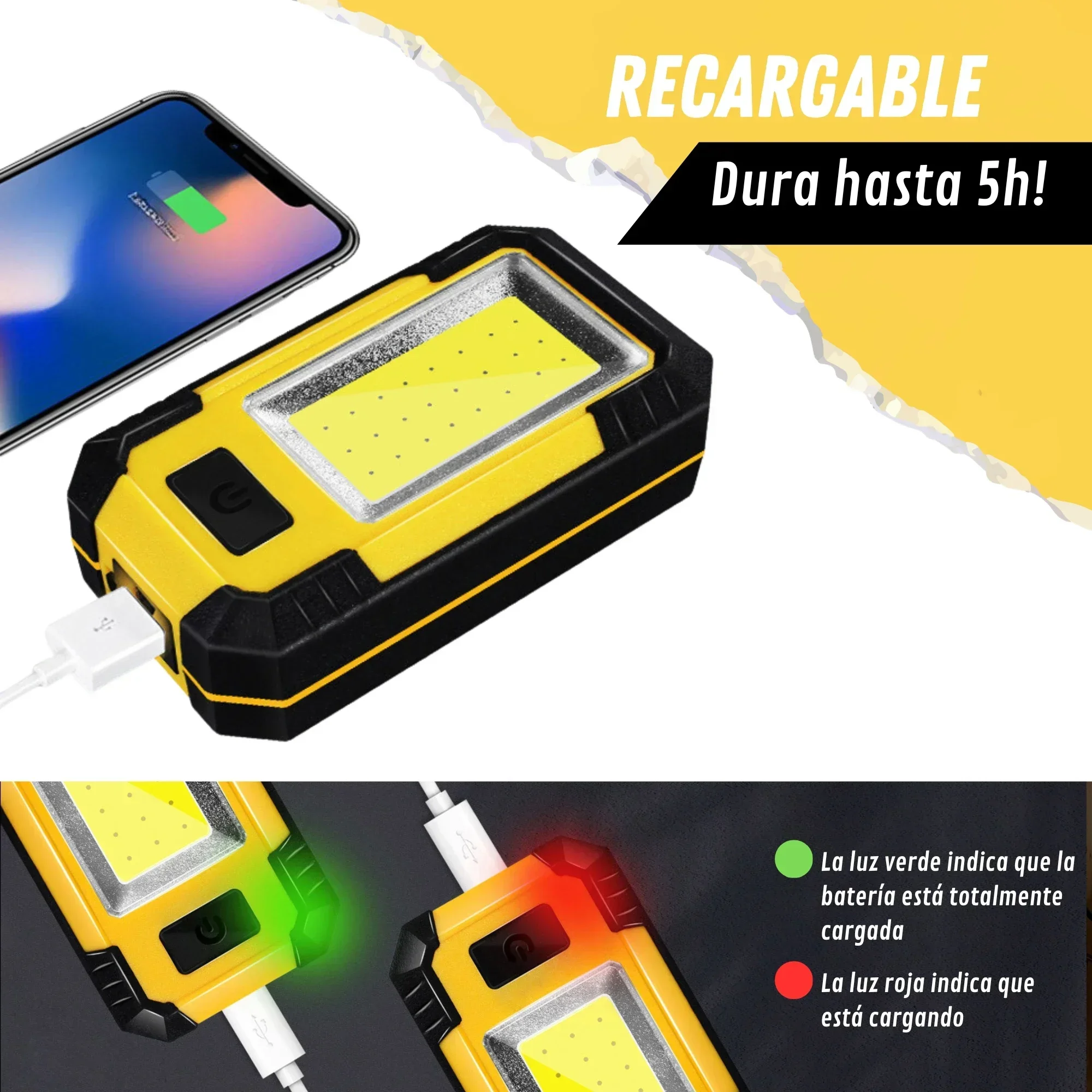 4000MaH Rechargeable Work Ligh - đánh giá và giá Renewable Energy Sources